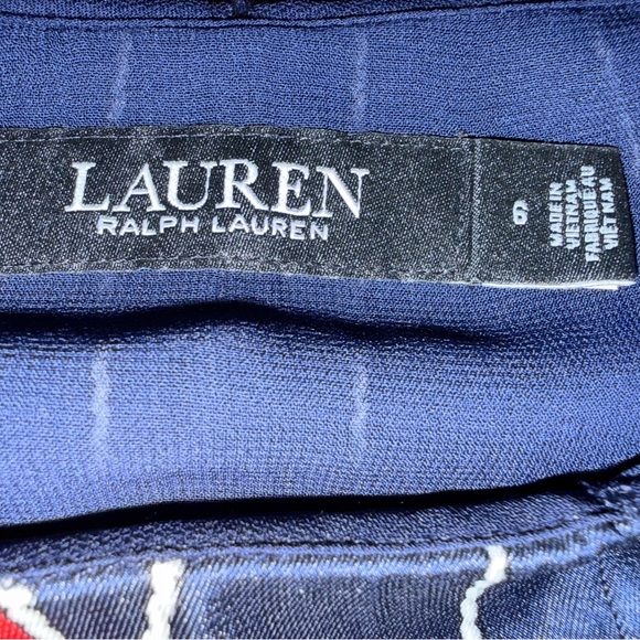 Lauren Ralph Lauren Nautical Print Handkerchief Hem Skirt Asymmetrical women’s 6 - Picture 10 of 11